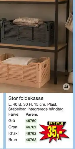 Harald Nyborg Stor foldekasse tilbud