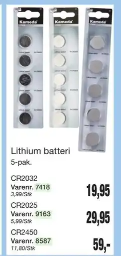 Harald Nyborg Lithium batteri tilbud