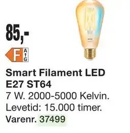 Harald Nyborg Smart Filament LED E27 ST64 tilbud
