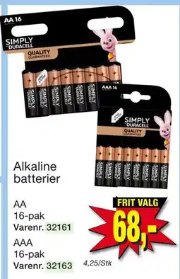 Harald Nyborg Alkaline batterier tilbud