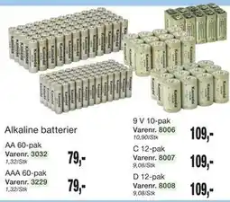 Harald Nyborg Alkaline batterier tilbud