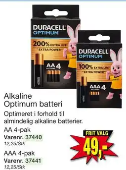 Harald Nyborg Alkaline Optimum batteri tilbud