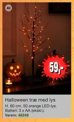 Harald Nyborg Halloween træ med lys tilbud