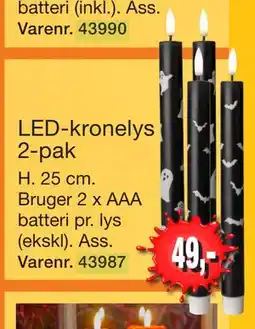 Harald Nyborg LED-kronelys 2-pak tilbud
