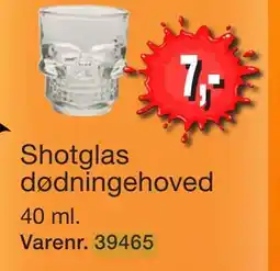 Harald Nyborg Shotglas dødningehoved tilbud
