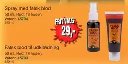 Harald Nyborg Spray med falsk blod tilbud