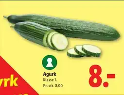 Lidl Agurk tilbud