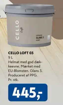 Davidsen Cello loft tilbud
