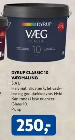 Davidsen Dyrup Classic 10 Vægmaling tilbud