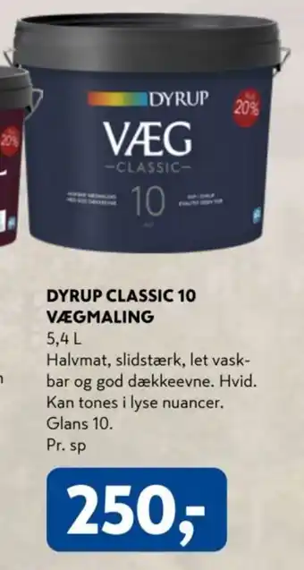 Dyrup Classic 10 Vægmaling