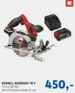 Davidsen Einhell rundsav 18 v tilbud