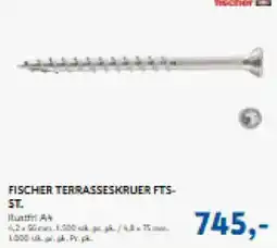 Davidsen Fischer terrasseskruer fts-st. tilbud