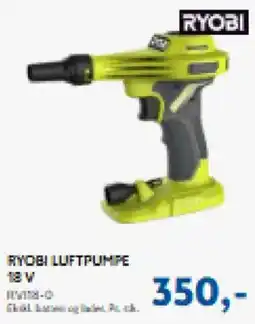 Davidsen Ryobi luftpumpe 18 v tilbud