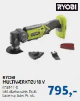 Davidsen Ryobi multiværktøj 18 v tilbud