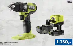 Davidsen Ryobi slagbore/skruemaskine 18 v tilbud