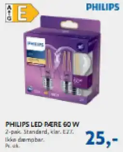 Davidsen Philips led pære 60 w tilbud