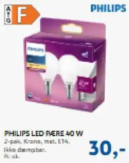 Davidsen Philips led pære 40 w tilbud