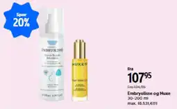 Matas Embryolisse og Nuxe tilbud