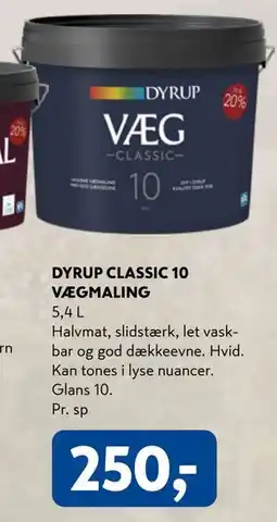 Davidsen DYRUP CLASSIC 10 VÆGMALING tilbud