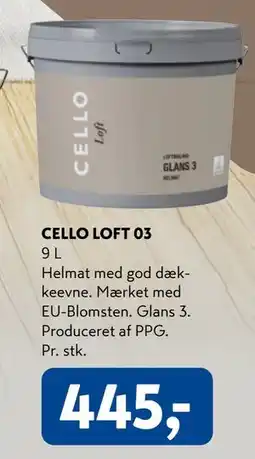 Davidsen CELLO LOFT 03 tilbud