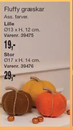 Harald Nyborg Fluffy græskar Ass. farver. tilbud