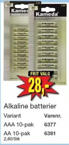 Harald Nyborg Alkaline batterier tilbud
