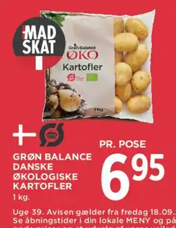 MENY Grøn Balance Danske Økologiske Kartofler tilbud