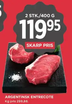 MENY Argentinsk Entrecôte 2 stk / 400 g tilbud