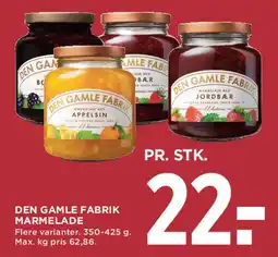 MENY Den Gamle Fabrik marmelade tilbud