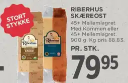 MENY Riberhus skæreost (stort stykke) tilbud