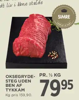 MENY Oksegryde-steg uden ben af tykkam tilbud