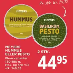 MENY Meyers hummus eller pesto tilbud