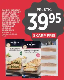 MENY Rahbek - indbagt laks / indbagt rødspætte m.fl. tilbud