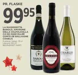 MENY La Masserietta - Barolo / Amarone / Della Valpolicella tilbud