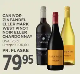 MENY Canivor Zinfandel / Mark West Pinot Noir / Chardonnay tilbud