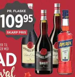 MENY Gammel Dansk eller Aperol tilbud