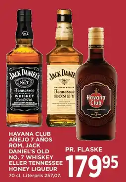 MENY Havana Club, Jack Daniel's eller Tennessee Honey tilbud