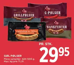MENY Gøl pølser tilbud