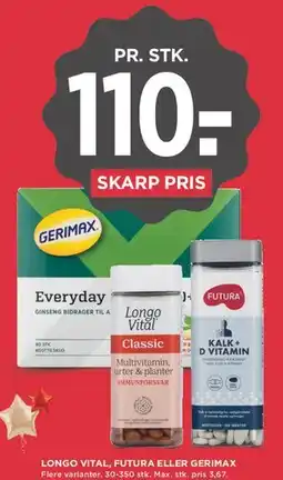 MENY Longo Vital, Futura eller Gerimax tilbud