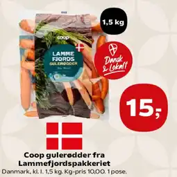 SuperBrugsen Lammefjords gulerødder tilbud