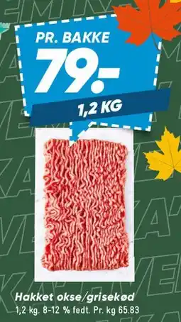 Bilka Hakket okse/grisekød tilbud