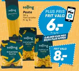 Bilka salling Pasta tilbud