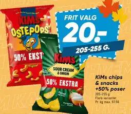 Bilka Kims chips & snacks tilbud