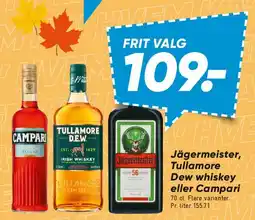 Bilka Jägermeister, Tullamore Dew eller Campari tilbud
