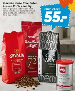 Bilka Gevalia, Café Noir, Peter Larsen Kaffe eller Illy tilbud