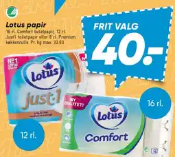 Bilka Lotus papir tilbud