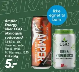 Bilka Amper / EGO drikke tilbud