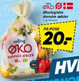 Bilka Økologiske danske æbler (pose) tilbud