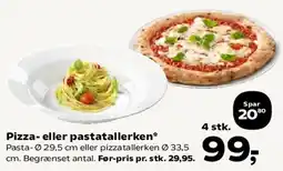 SuperBrugsen Pizza- eller pastatallerken tilbud