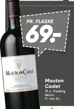 Bilka Mouton Cadet (rødvin) tilbud